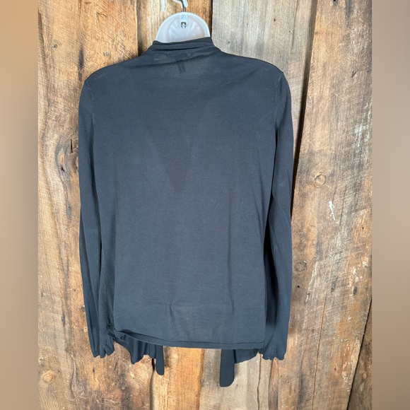 Vince 100% Cotton Draped Open Front Cardigan- Size Medium - Picture 3 of 7